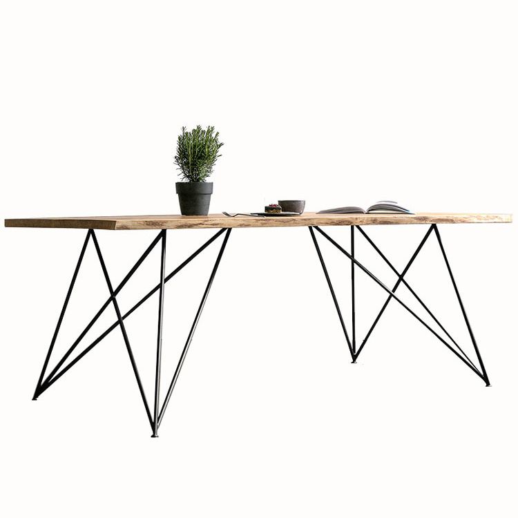 Traditional Luxury in Wood Table Rectangle Dining Table for Kitchen