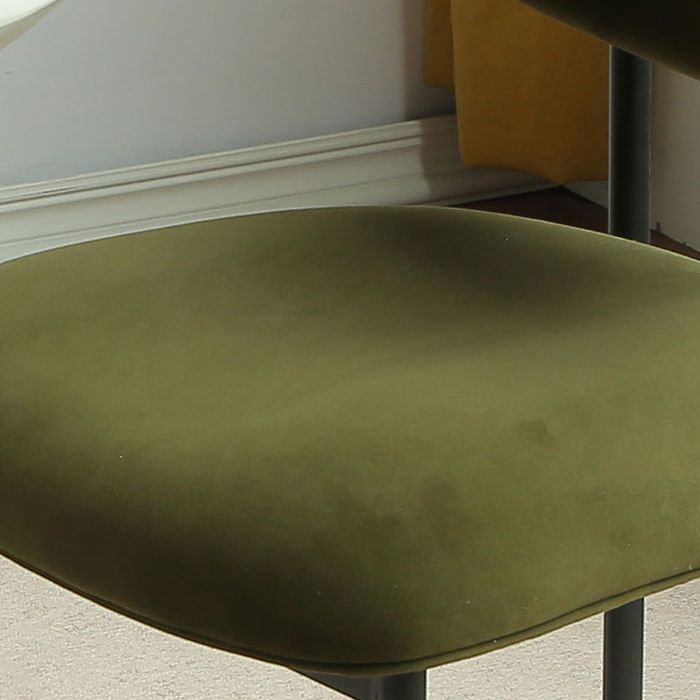 Contemporary Open Back Upholstered Dining Side Chair for Home