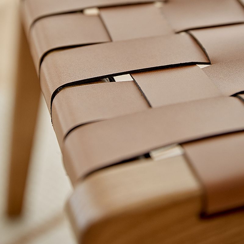 Ash Wood Traditional Dining Chair Open Back Side Chair for Home