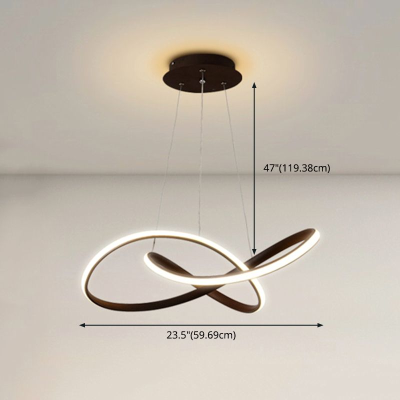 Nordic Modern Caractéristique Style LED PROSIBLE LUMIÈRE DE CHANDELIER POUR LA SALLE DU SOAU CHAMME SALLE