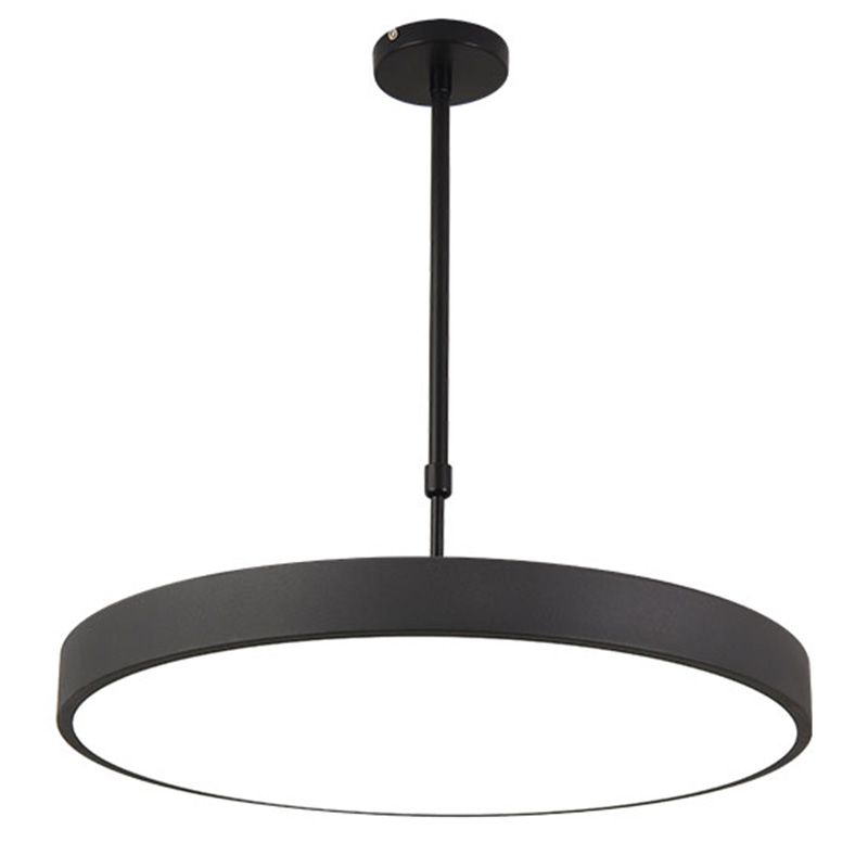Metal Modern Simple Style Disc Shaped Led Pendant Decorative Lights for Office