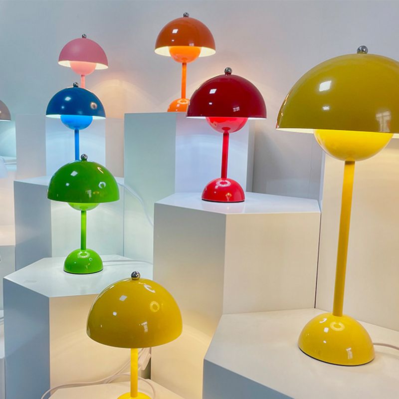 Dome Shape Table Light Modern Macaron Style Desk Light Fixture for Bedroom
