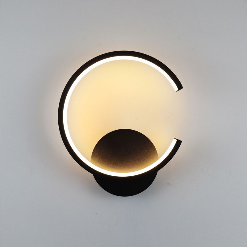 1-Light LED Wall Sconce Light Modern Simple Wall Mount Light for Living Room