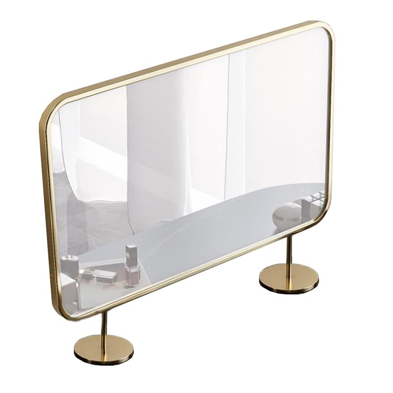 2 Storage Drawers Vanity Table Modern Stone Dressing Table with Mirror and Stool