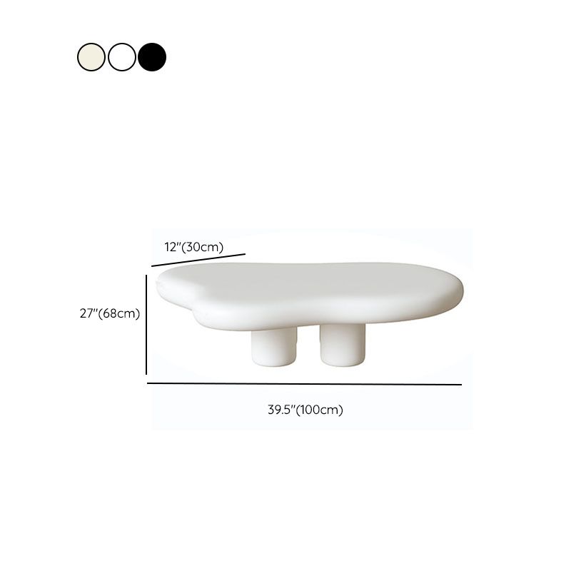 4 Legs Geometric Coffee Table Contemporary Manufactured Wood Cocktail Table