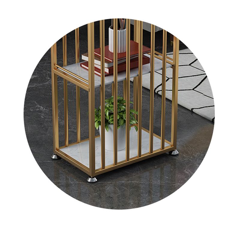 1/3 Pieces Luxurious Rectangular Bar Table Set Artificial Marble Top Bistro Table Set