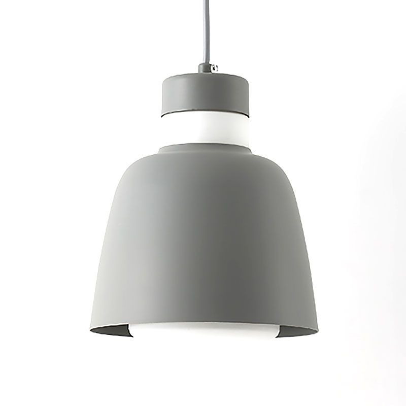 Black/Pink/Yellow Bell Ceiling Pendant Light Modernism 1 Light Metal Hanging Lamp Kit