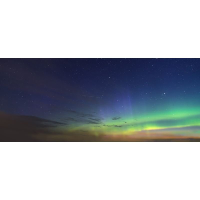 Contemporary Aurora Wallpaper Mural in Aqua Living Room Wall Art, Personalized Size