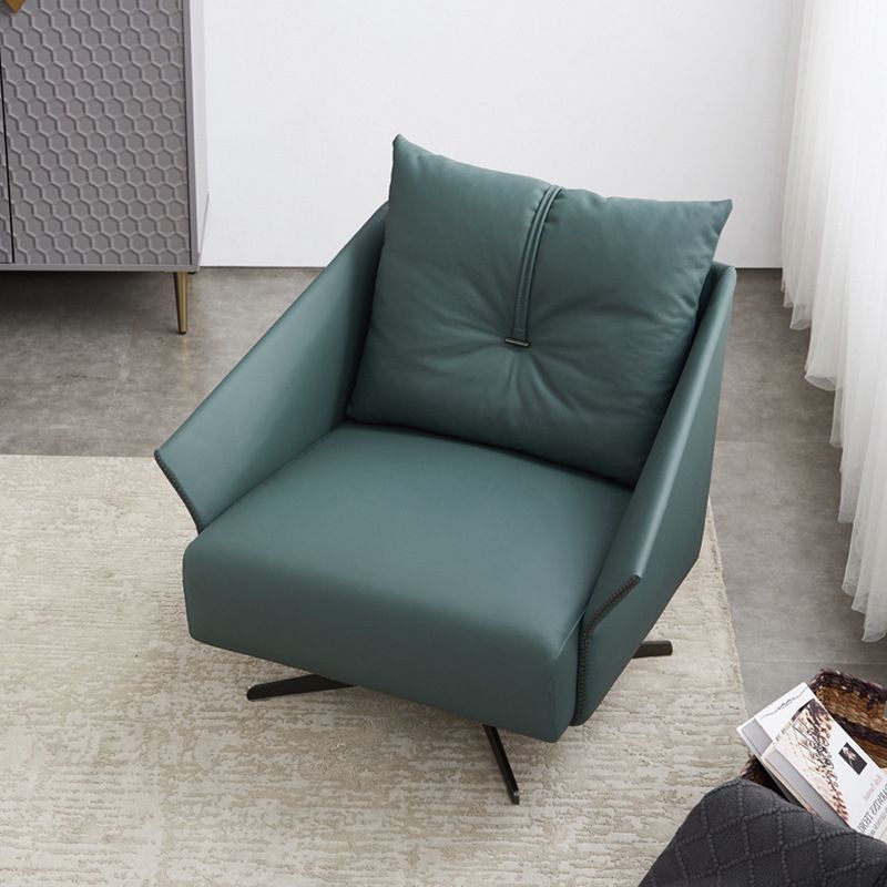 32.68" Long Flared Arms Chair 4-Star Leg Accent Armchair for Living Room