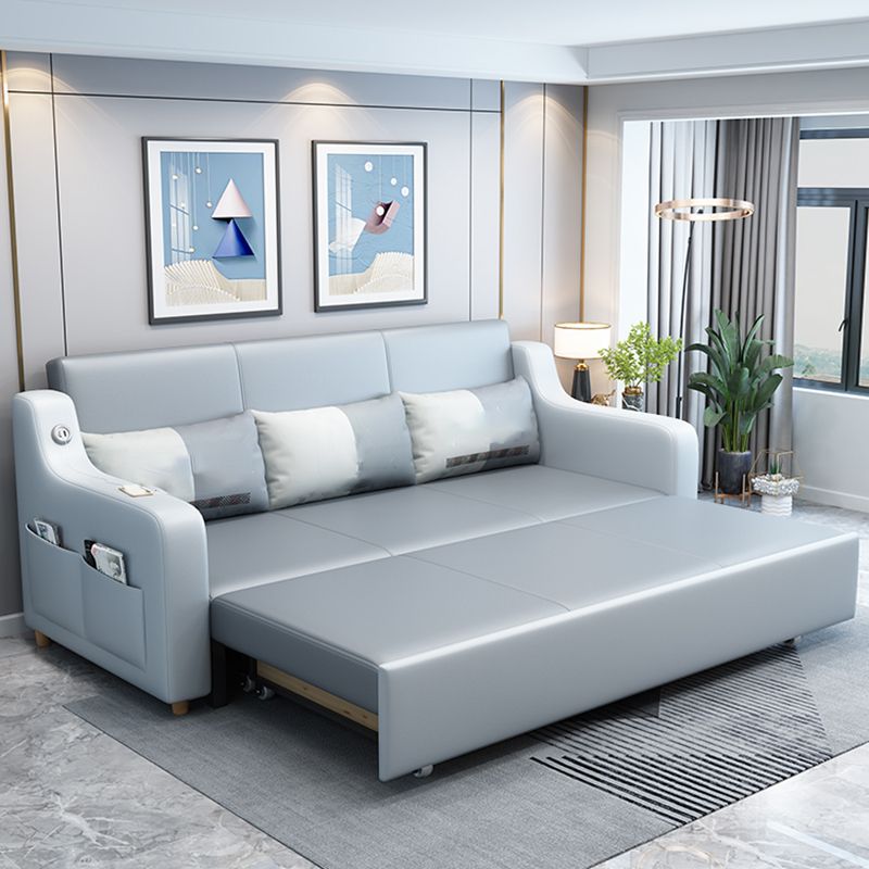 31" Wide Scandinavian Sofa Bed Detachable Mattress Sleeper Sofa