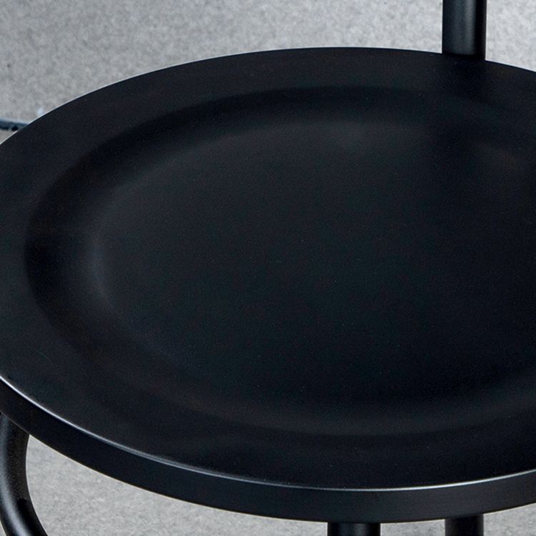 Metal Dining Chairs Industrial Windsor Back Armless Chairs for Bar