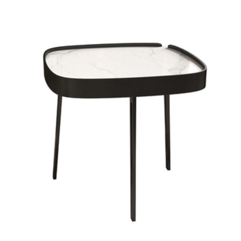 Glam Cocktail Table 3 Legs Faux Stone Oval/Square Coffee Table