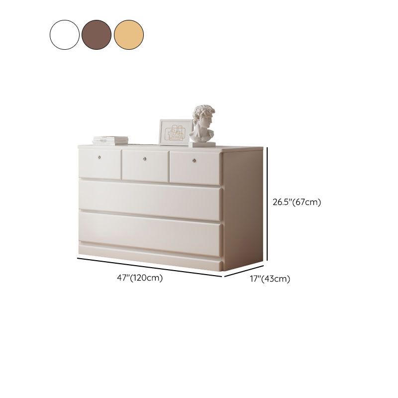 Modernism Horizontal Lingerie Chest Wooden Dresser with 5/7 Drawers for Home