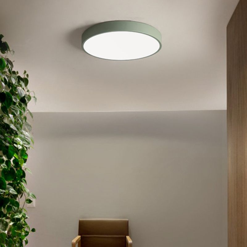 Modern Style Circle Shape Ceiling Light Metal 1 Light Ceiling Lighting for Restaurant