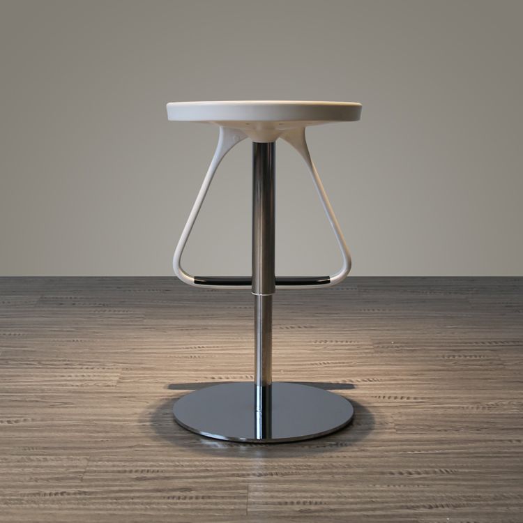 Plastic Counter Stool Modern Adjustable Height Bar Stool with Footrest