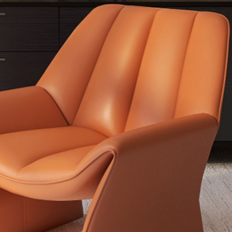 33.85" Wide Parsons Chair Armless Chair with Sewn Pillow Back