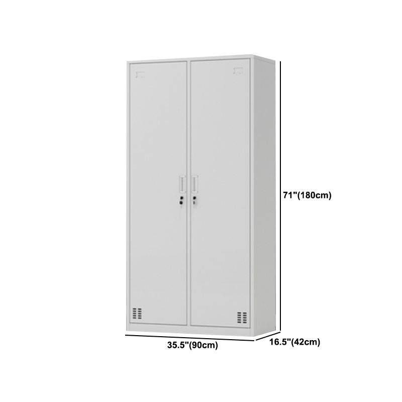 Contemporary Style Wardrobe Armoire Metal Wardrobe Closet with Locks