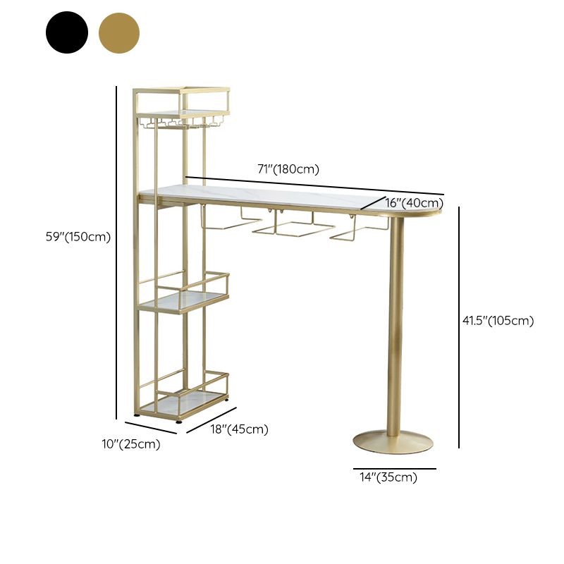 Industrial Bar Table and Stools 1/2/3 Pieces Bar Pub Table Set