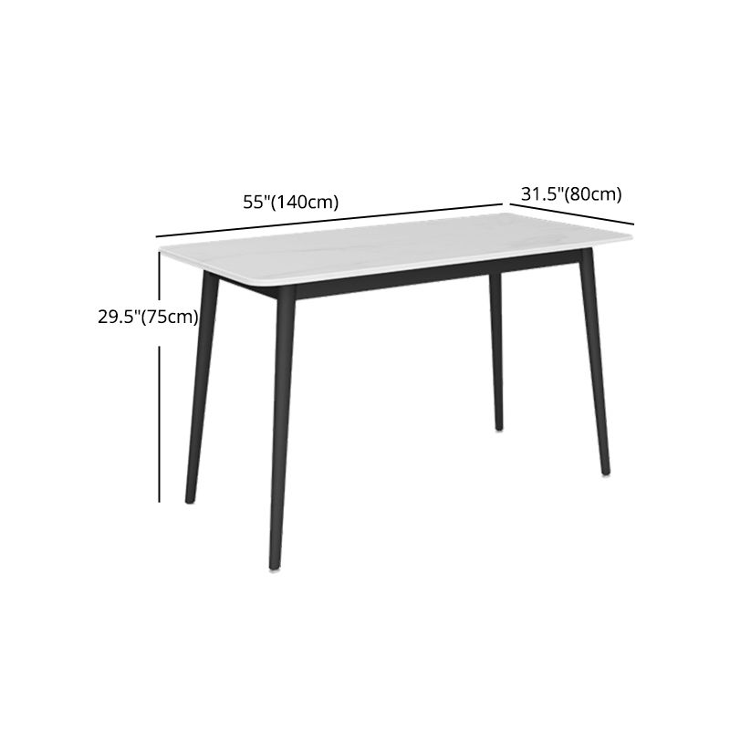 Modern 1/2/5/7 Pieces Dining Set Rectangle Sintered Stone Dining Table Set