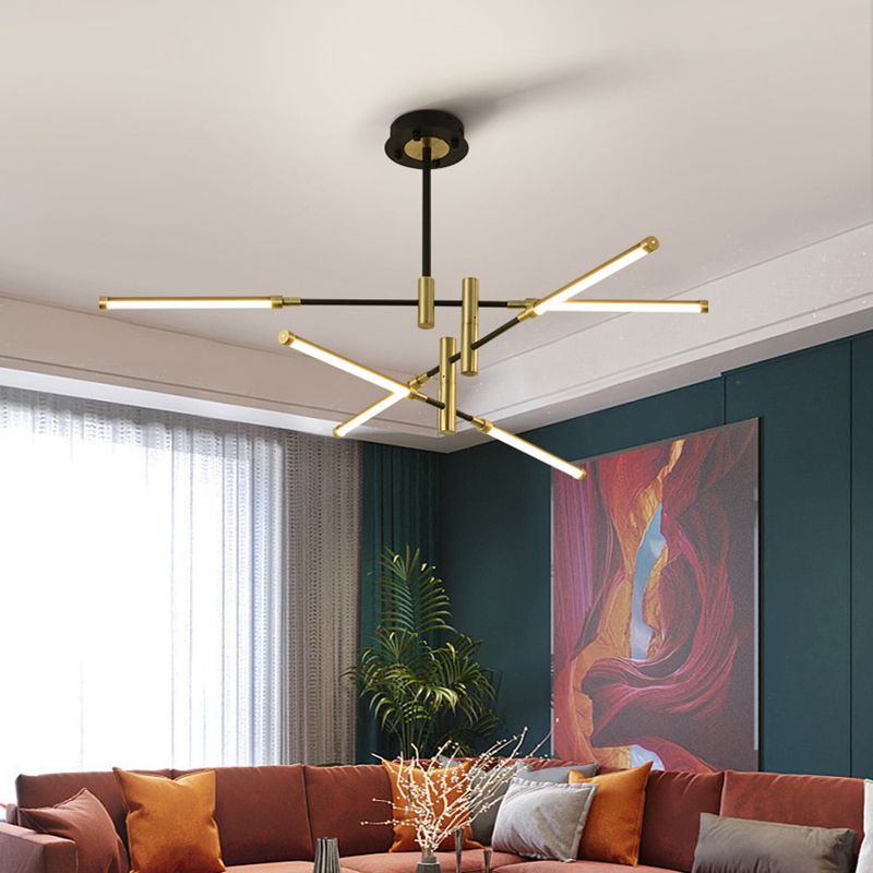 Acrylic Multi-Tier Ceiling Pendant Light Minimalistic LED Chandelier Lighting Fixture