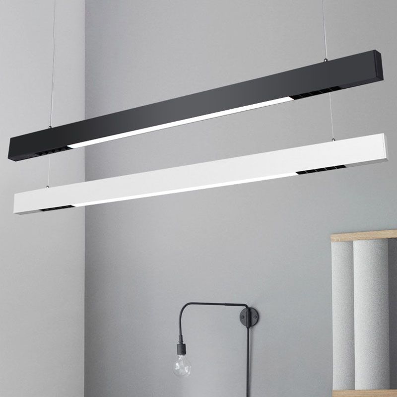 Kit d'éclairage en acrylique en forme de bar Minimalisme Minimalisme Suspension LED PENDANT POUR BUREAU