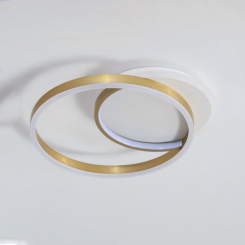 Circle Ceiling Light Fixture Minimalist LED Aluminum Ceiling Mounted Light