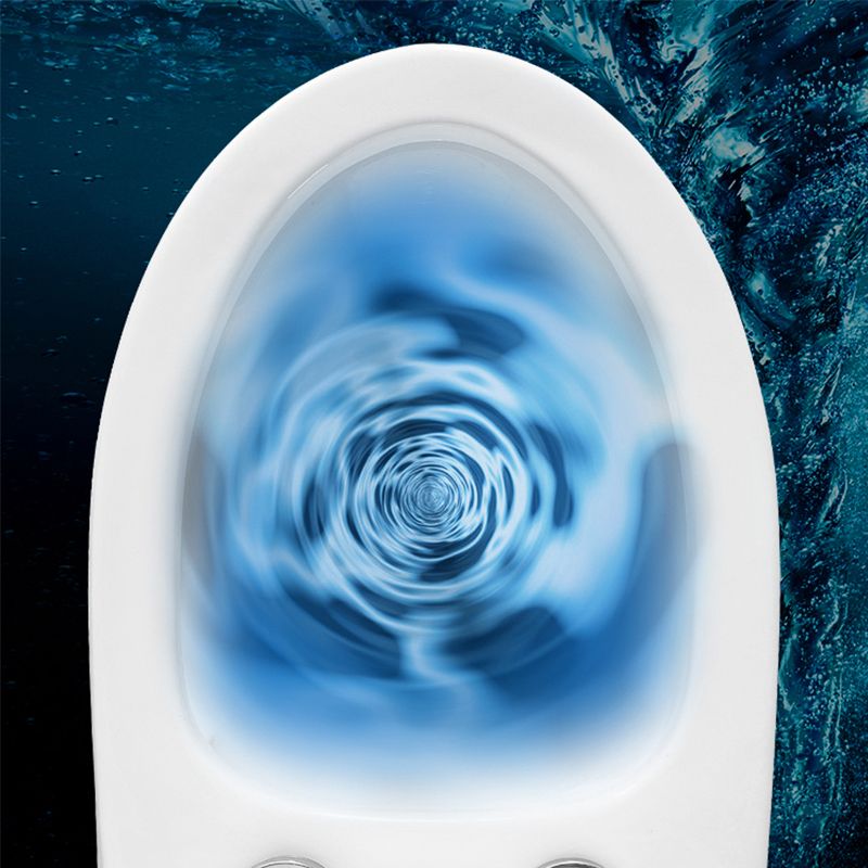 Modern Ceramic Flush Toilet One Piece White Toilet Bowl for Washroom