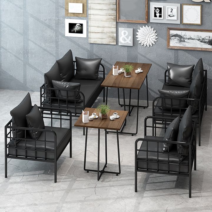 Industrial Massivholz Dinnerzimmer Küchentisch Brauner Schlittentisch für Esszimmer