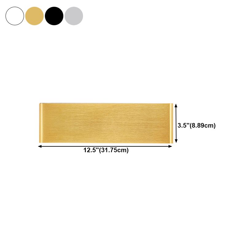 Contemporary Style Rectangular Wall Lamps Metal 2 Lights Wall Lighting