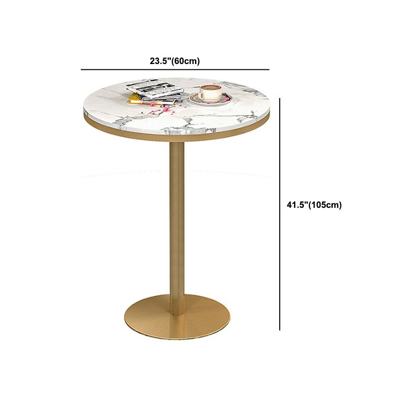 Glam 1/2/5 Pieces Sintered Stone Bar Table Set Round Counter Set for Home Use