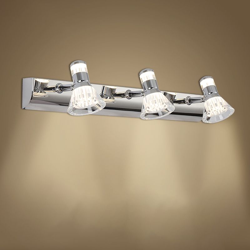 Metal Mirror Wall Lights Modern Simple Stlye Multi Heads Wall Mount Fixture
