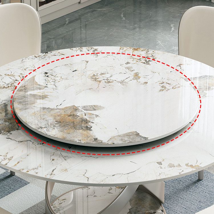 Modern 1/4/5 Pieces Dining Set Round Sintered Stone Dining Table for Dining Room