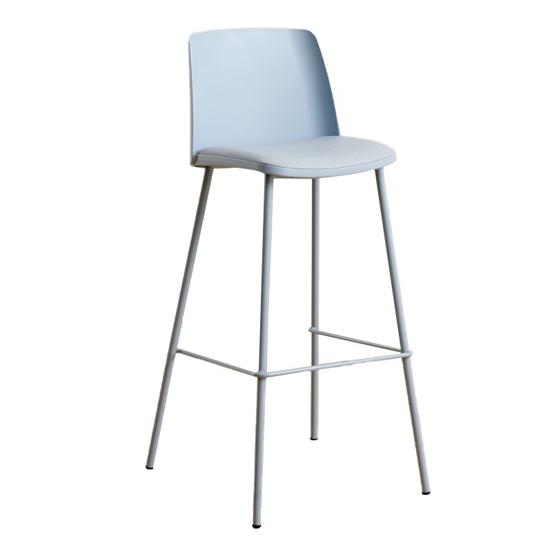 Modern Style Metal Bar Stool Plastic Backrest Counter Stool for Bristol