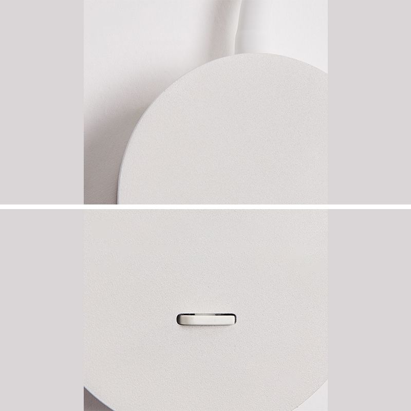 Adjustable Silicone Hose Simplicity Wall Lamp Modern Style Bedroom LED Reading Lamp with Independent Switch