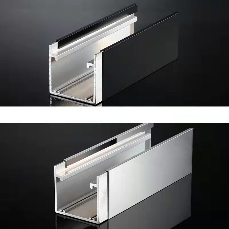 Contemporary Stainless Steel Frame Shower Bath Door Double Sliding Shower Door