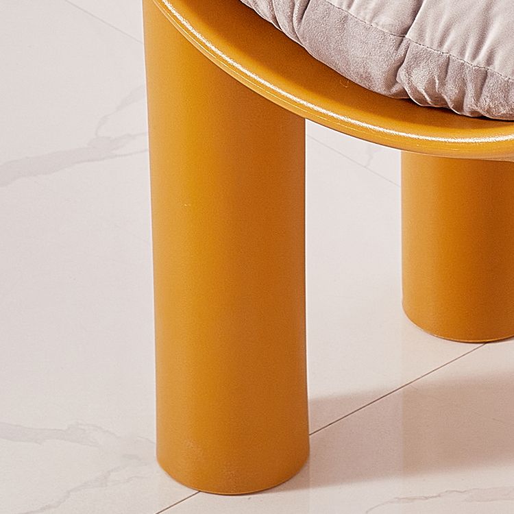 Sillas de comedor de estilo nórdico, sillas laterales con brazos de cocina y patas de plástico (juego de 2)