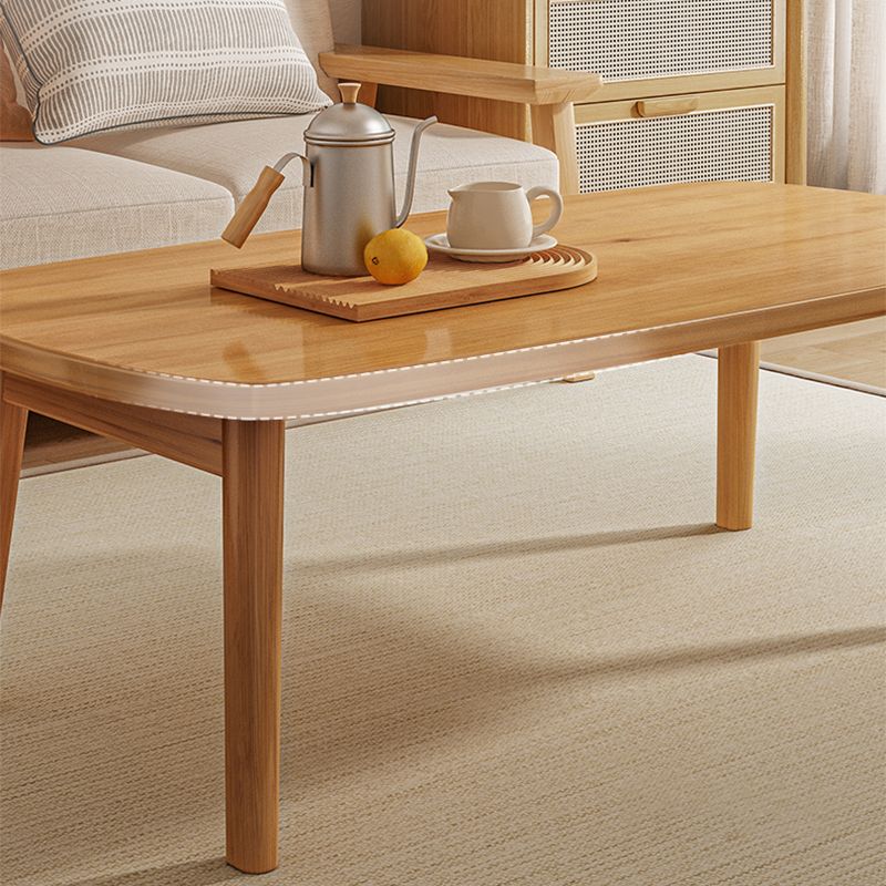 21" Wide Contemporary Coffee Table 4 Legs Single Coffee Cocktail Table