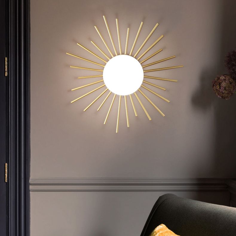 Zeitgenössische Runde Deckenmontage Glas Aisle Ceiling Mount Light Fassung in Weiß