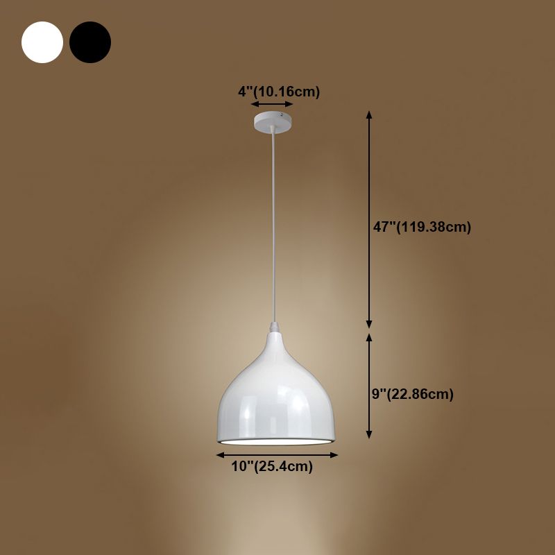 Lampada a sospensione geometrica Stile industriale Alluminio 1 lampada a sospensione lampadina