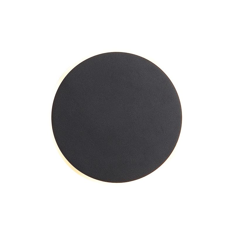 Round Wall Mount Light Simple LED Wall Sconce Light with Acrylic Shade for Bedroom