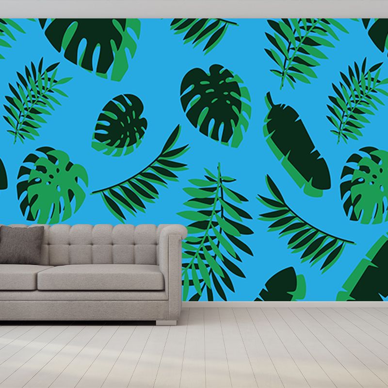 Illustration Environment Friendly Mural Wallpaper Tropical Plants Bedroom Wall Mural