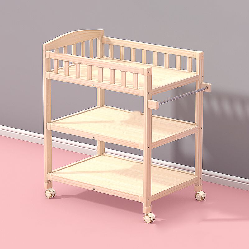 Modern Changing Table Wooden Baby Changing Table with Storage