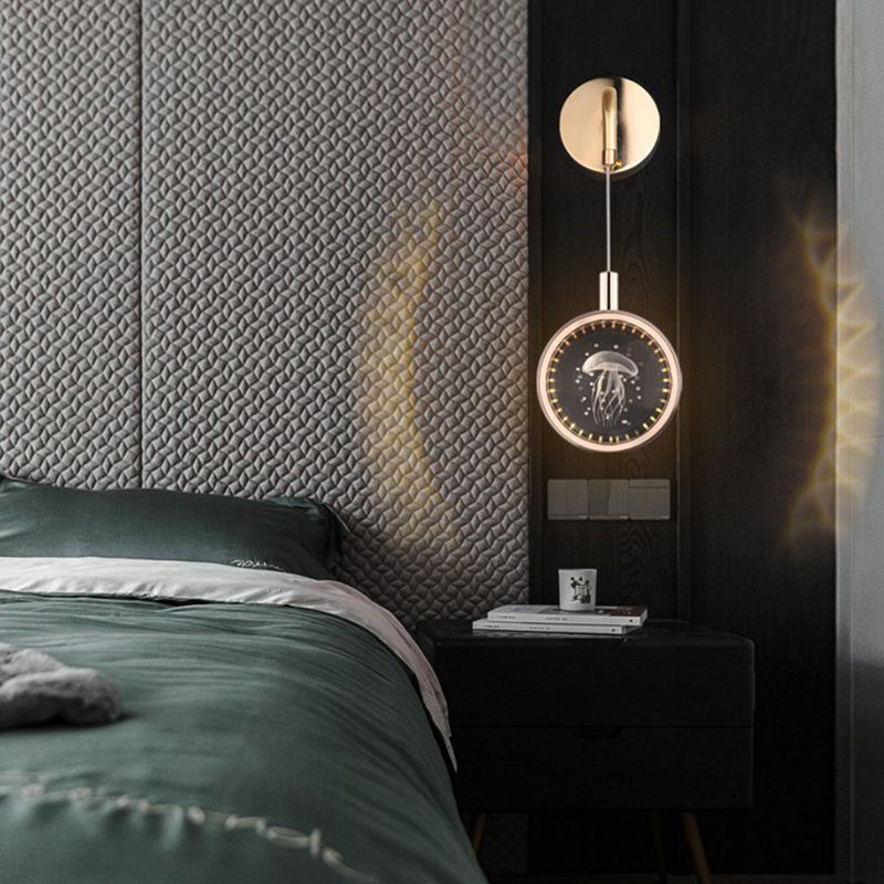 Lámpara de pared de cristal de 1 luces de 1 luces para la luz de 1 luz para la sala de estar de 1 luces para sala de estar