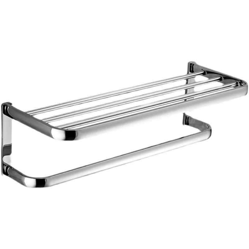 Modern Stainless Steel Bath Hardware Set Towel Bar Bath Shelf Bathroom Accessory Kit