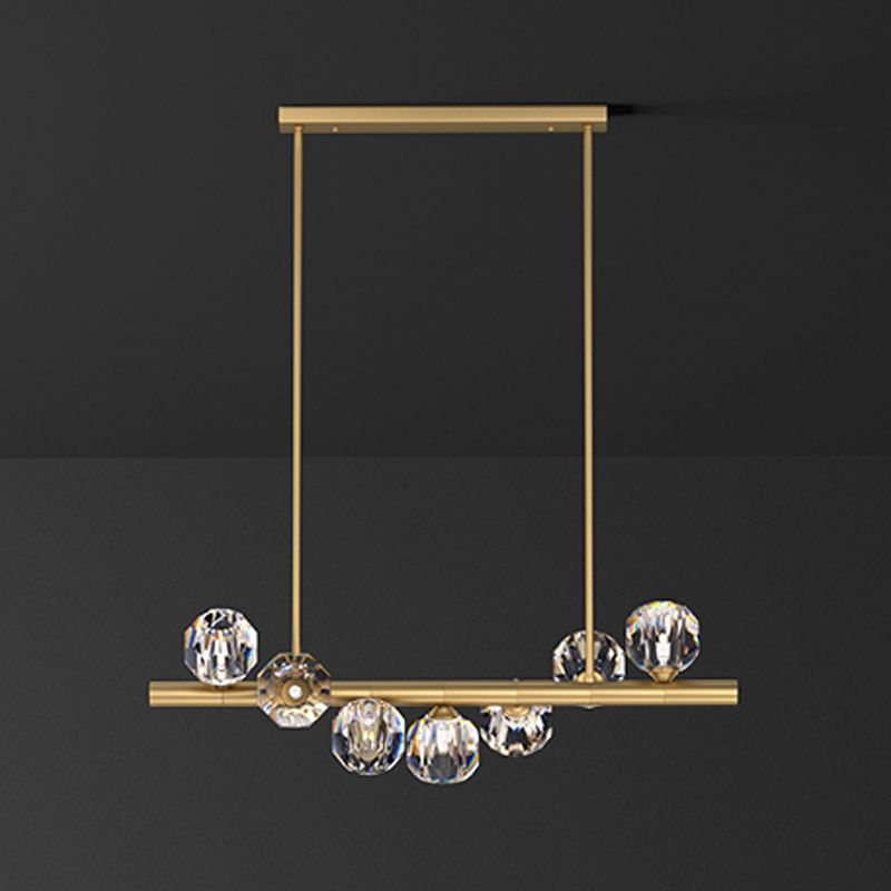 Metall Linear Island Light Contemporary Anhänger Beleuchtung für Kücheninsel