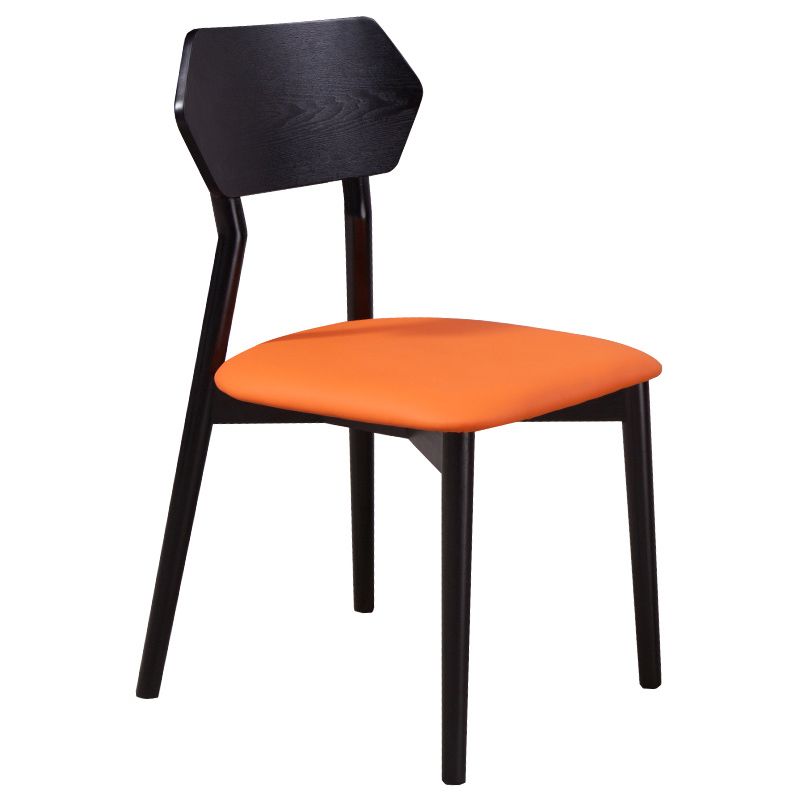 Open Back Dining Accent Chair Industrial Armless Dining Chairs