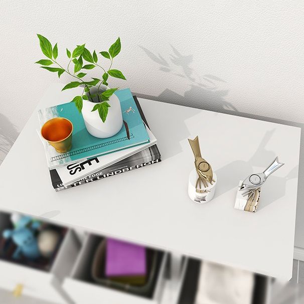 Steel Living Room Sideboard 38"H Cabinet Modern Buffet Server Cabinet with Drawers