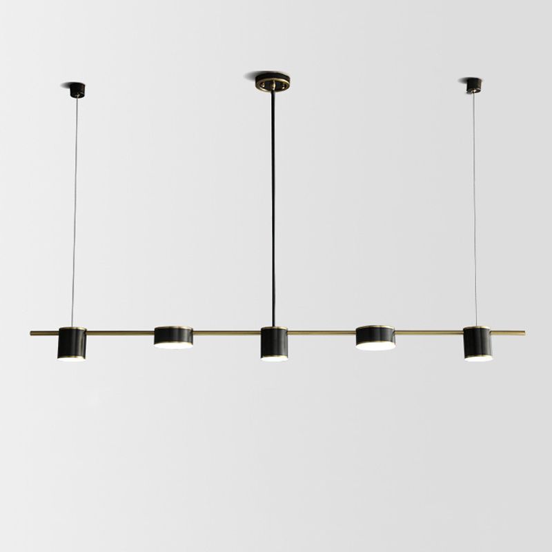 Multi Light Dining Room Island Chandelier Lights Postmodern Metal LED Island Lighting