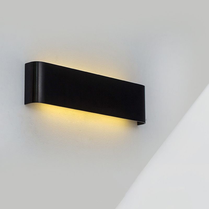 Modern Minimalist in stile minimalista rettangolo montato a parete lampada montata su un illuminazione montata in alluminio per camera da letto