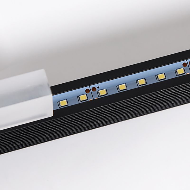 Moderne Aluminiuminselbeleuchtungskörper lineares 1-Licht-Restaurant-LED-Federungslampe